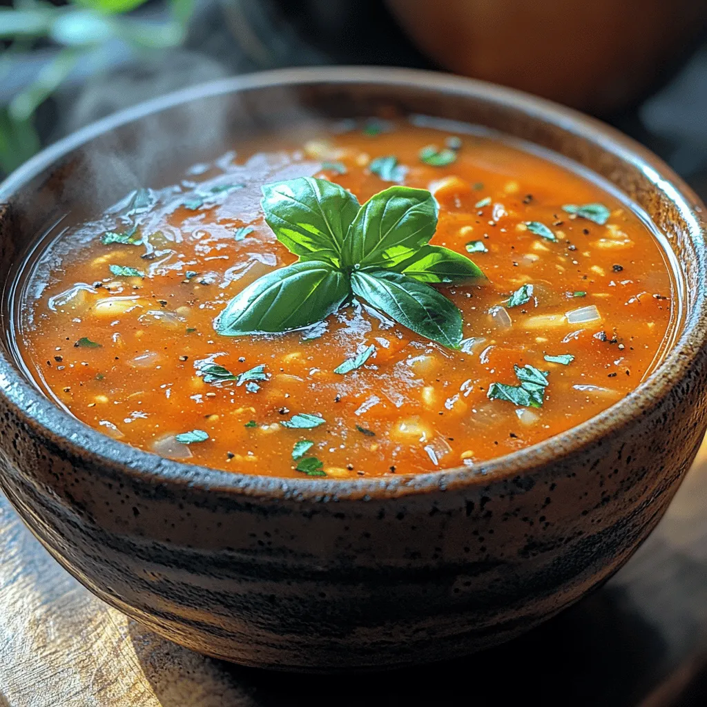 There’s something inherently comforting about a steaming bowl of tomato soup. Often associated with childhood memories and cozy evenings, tomato soup has a unique ability to warm both the body and the soul. In an age where convenience often takes precedence due to busy schedules, quick and easy recipes have become essential in our daily cooking routines. Enter the “Quick & Cozy Tomato Delight,” a delightful dish that requires minimal effort but delivers maximum flavor. This recipe is perfect for weeknight dinners, offering a wholesome meal that can be prepared in just under 30 minutes.