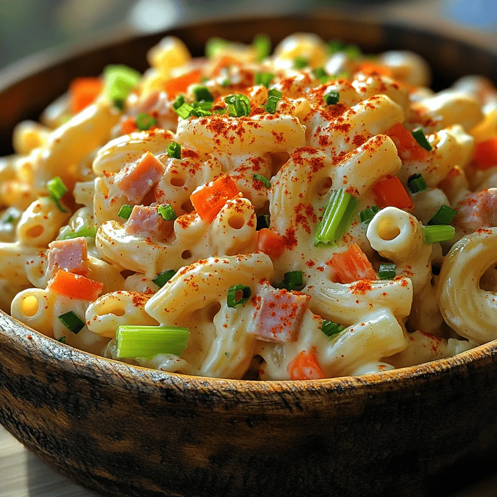 The Aloha Creamy Macaroni Salad stands out not only for its delicious taste but also for the way it embodies the spirit of Hawaiian cuisine. Influenced by the islands' rich culinary heritage, this macaroni salad incorporates tropical flavors and ingredients that set it apart from its mainland counterparts. The combination of creamy dressing and fresh vegetables creates a refreshing side dish that is perfect for warm weather gatherings.