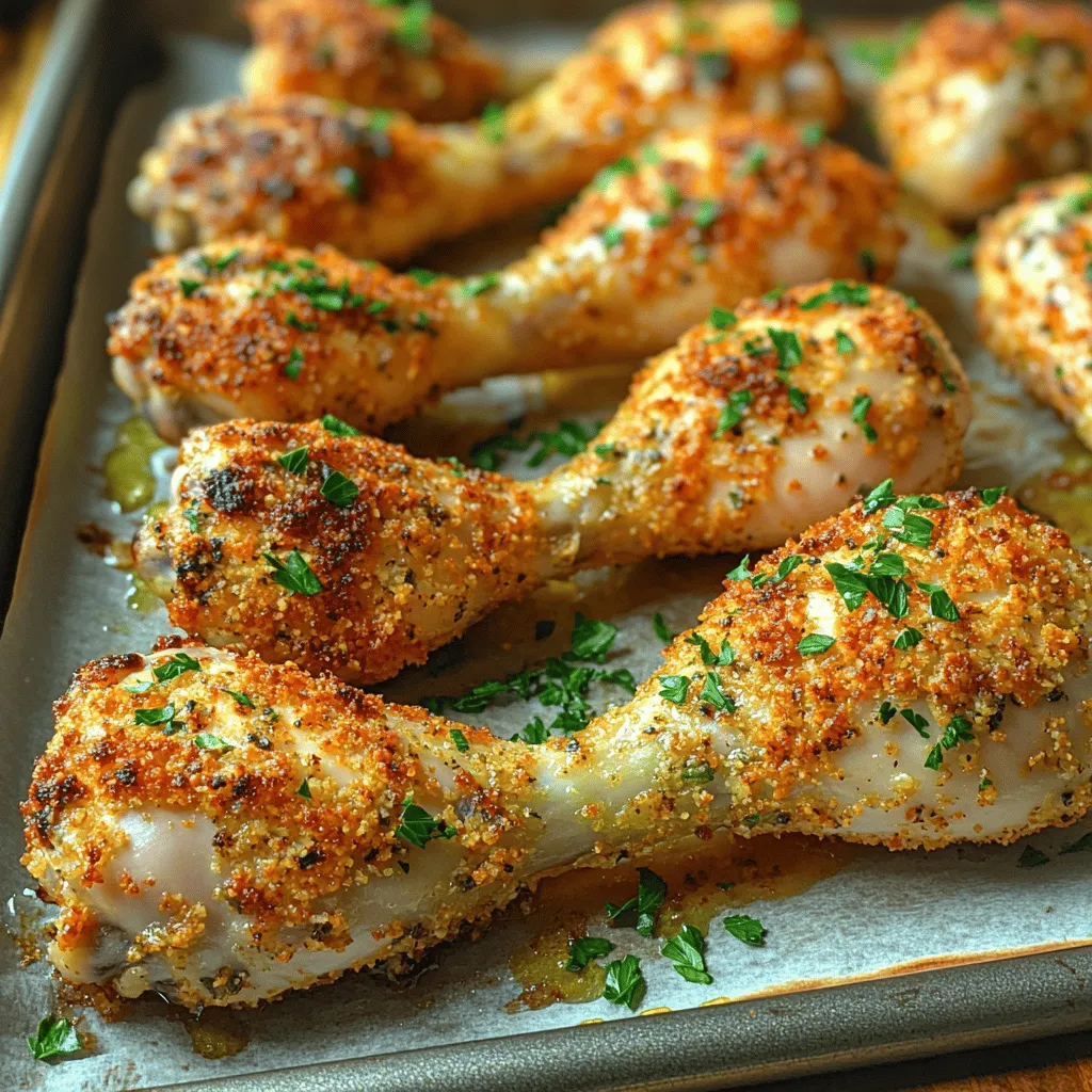 If you’re searching for a delectable chicken dish that combines rich flavors with a satisfying crunch, look no further than this Crispy Parmesan Herb Baked Chicken Drumsticks recipe. This dish not only provides an explosion of taste with each bite but also brings a delightful textural contrast that is sure to please both kids and adults alike. The allure of crispy chicken is universal, and when you add the nutty richness of Parmesan cheese along with a medley of aromatic herbs, you elevate a simple meal into a gourmet experience.