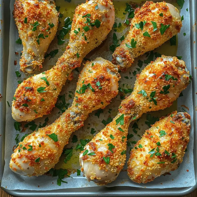 If you’re searching for a delectable chicken dish that combines rich flavors with a satisfying crunch, look no further than this Crispy Parmesan Herb Baked Chicken Drumsticks recipe. This dish not only provides an explosion of taste with each bite but also brings a delightful textural contrast that is sure to please both kids and adults alike. The allure of crispy chicken is universal, and when you add the nutty richness of Parmesan cheese along with a medley of aromatic herbs, you elevate a simple meal into a gourmet experience.