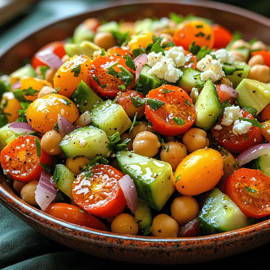 In the world of salads, the Refreshing Chickpea Tomato Fiesta stands out as a vibrant, nutritious, and easy-to-make dish that can elevate any meal. This salad not only delights the palate with its medley of colors and textures but also packs a nutritional punch that makes it an ideal choice for health-conscious eaters. Whether you’re hosting a picnic, preparing a quick lunch, or serving a light dinner, this salad is versatile enough to fit any occasion.