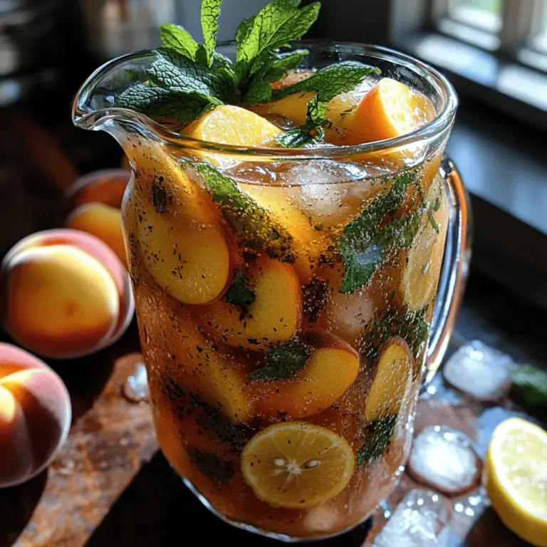 As the warm sun graces us with its presence, there’s nothing quite as refreshing as a glass of iced tea. It’s a staple beverage that has long been enjoyed in sweltering heat, providing not only hydration but also a burst of flavor that can elevate any summer day. Among the myriad of iced tea variations, the combination of juicy peaches and aromatic mint stands out as an exceptionally delightful choice. This iced peach mint tea is a perfect blend of sweetness and freshness, making it an ideal drink for picnics, barbecues, or simply lounging in your backyard.
