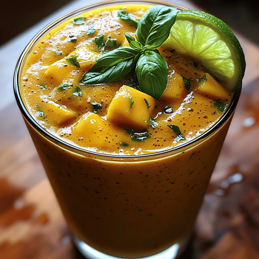 To craft the perfect Mango Basil Bliss Smoothie, it’s essential to understand the key ingredients that contribute to its flavor and health benefits. Each component plays a vital role, not only in taste but also in nutritional value.