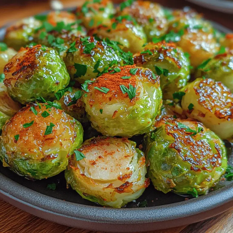 Welcome to a culinary adventure that promises to transform your view of vegetables! Today, we are diving into the delectable world of Crispy Smashed Brussels Sprouts with Garlicky Goodness. This recipe not only captivates the palate with its crispy texture and garlicky aroma, but it also showcases the nutritional power of Brussels sprouts, making it a must-try for health-conscious food lovers and vegetable skeptics alike.