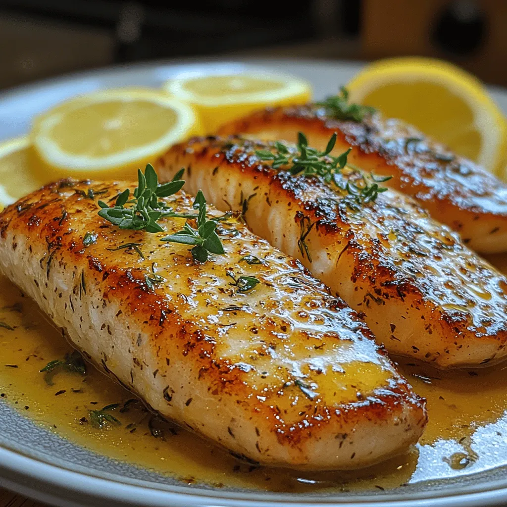 If you're on the lookout for a quick, flavorful, and healthy meal, look no further than Zesty Lemon Butter Tilapia. This dish is a delightful combination of tender fish fillets infused with the bright, tangy flavor of fresh lemons, complemented by the rich creaminess of butter. It’s not just a dish; it’s an experience that beckons with its refreshing aroma and vibrant taste, making it a perfect choice for weeknight dinners or special occasions alike.