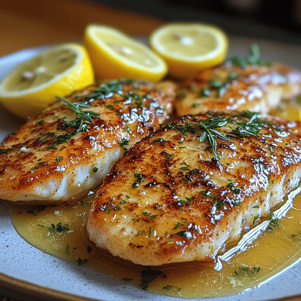 If you're on the lookout for a quick, flavorful, and healthy meal, look no further than Zesty Lemon Butter Tilapia. This dish is a delightful combination of tender fish fillets infused with the bright, tangy flavor of fresh lemons, complemented by the rich creaminess of butter. It’s not just a dish; it’s an experience that beckons with its refreshing aroma and vibrant taste, making it a perfect choice for weeknight dinners or special occasions alike.