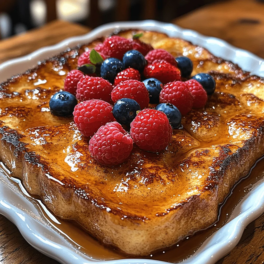 If you’re looking for a breakfast or brunch option that combines comfort, elegance, and deliciousness, look no further than Heavenly Baked French Toast Delight. This scrumptious dish elevates the classic French toast to new heights with its delightful texture and rich flavors, making it a favorite among families and brunch enthusiasts alike. What sets this recipe apart is its unique baking method, which allows the custard-soaked bread to develop a golden-brown crust while remaining soft and fluffy on the inside.