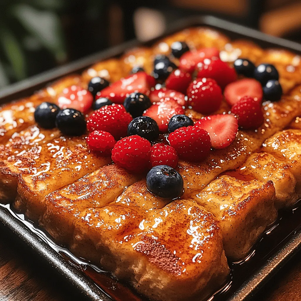 If you’re looking for a breakfast or brunch option that combines comfort, elegance, and deliciousness, look no further than Heavenly Baked French Toast Delight. This scrumptious dish elevates the classic French toast to new heights with its delightful texture and rich flavors, making it a favorite among families and brunch enthusiasts alike. What sets this recipe apart is its unique baking method, which allows the custard-soaked bread to develop a golden-brown crust while remaining soft and fluffy on the inside.