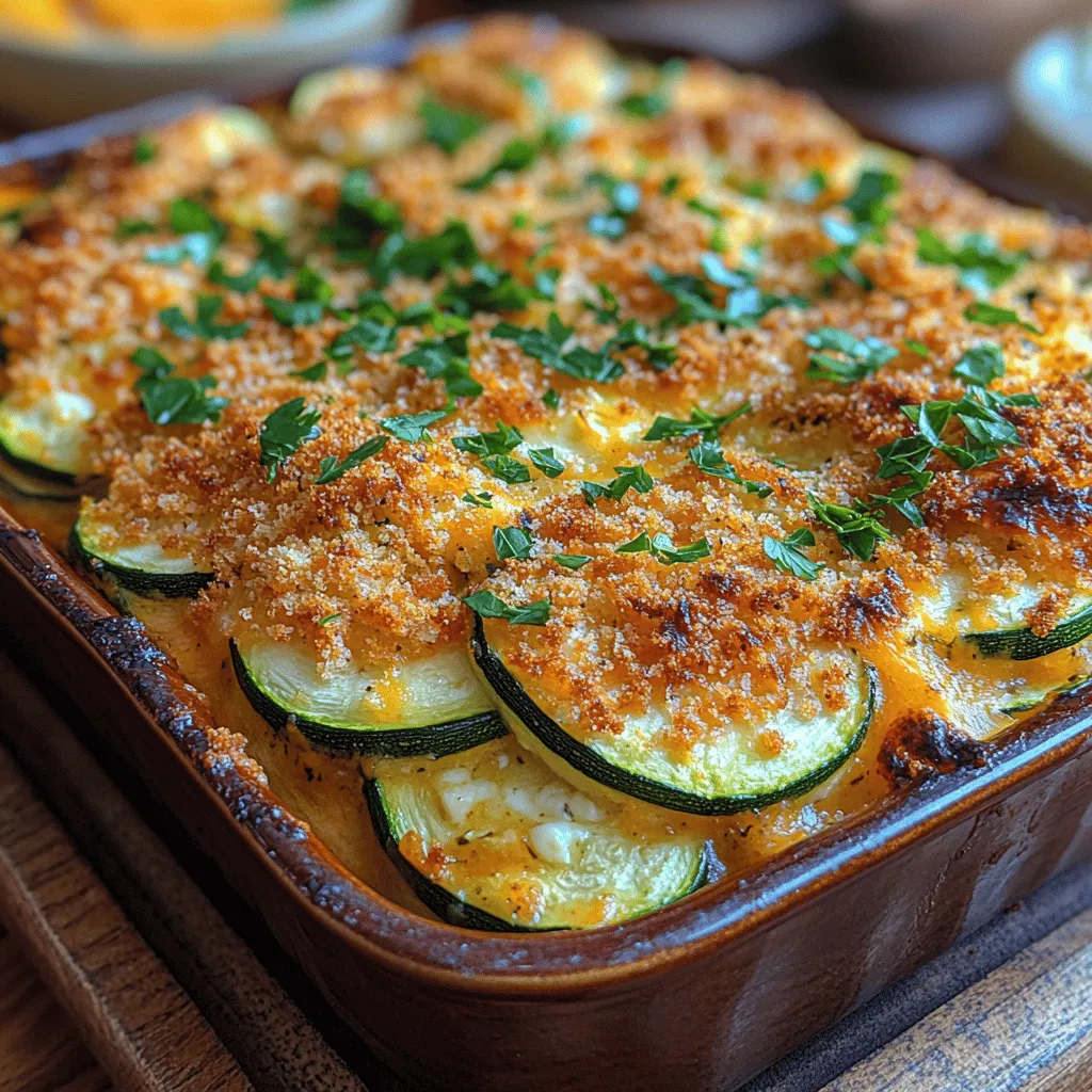 If you’re searching for a dish that combines comfort, nutrition, and versatility, look no further than the Cheesy Zucchini Casserole. This delightful recipe is a celebration of summer's bounty, transforming fresh zucchini into a creamy, cheesy delight that will appeal to both kids and adults alike. Whether you're looking for a hearty side dish for your family dinner or a satisfying main course for a casual gathering, this casserole ticks all the boxes.