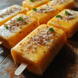 As the temperature rises and summer approaches, there’s nothing quite as refreshing as a homemade popsicle. These delightful frozen treats not only provide a burst of coolness but also offer a great way to enjoy a variety of flavors and textures. Homemade popsicles can be a fun and creative endeavor, allowing you to experiment with different ingredients and combinations. One recipe that beautifully captures the essence of summer is the Tropical Bliss Coconut Mango Popsicles. With their vibrant colors and tropical flavors, these popsicles are a perfect way to beat the heat while enjoying a taste of paradise.