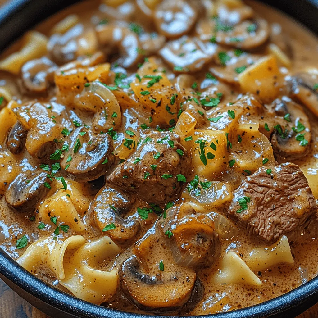 Beef Stroganoff is a culinary classic that has won the hearts of many as a beloved comfort food. Known for its rich, creamy sauce and tender beef, this dish perfectly embodies the essence of home-cooked meals. Whether served over egg noodles, rice, or mashed potatoes, Beef Stroganoff delivers a satisfying experience that warms the soul. In recent years, the traditional recipe has been adapted to meet the demands of busy lifestyles, leading to the creation of one-pot variations that simplify preparation and cleanup without sacrificing flavor.