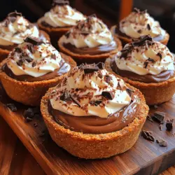 Chocolate desserts hold a special place in the hearts of many, transcending cultures and cuisines with their rich flavors and comforting appeal. Among the plethora of chocolate confections, mini chocolate cream pies stand out as a delightful indulgence that combines the best of both worlds: the elegance of dessert pies with the convenience of bite-sized portions. These petite treats not only satisfy a craving for chocolate but also serve as an eye-catching addition to any gathering or celebration.