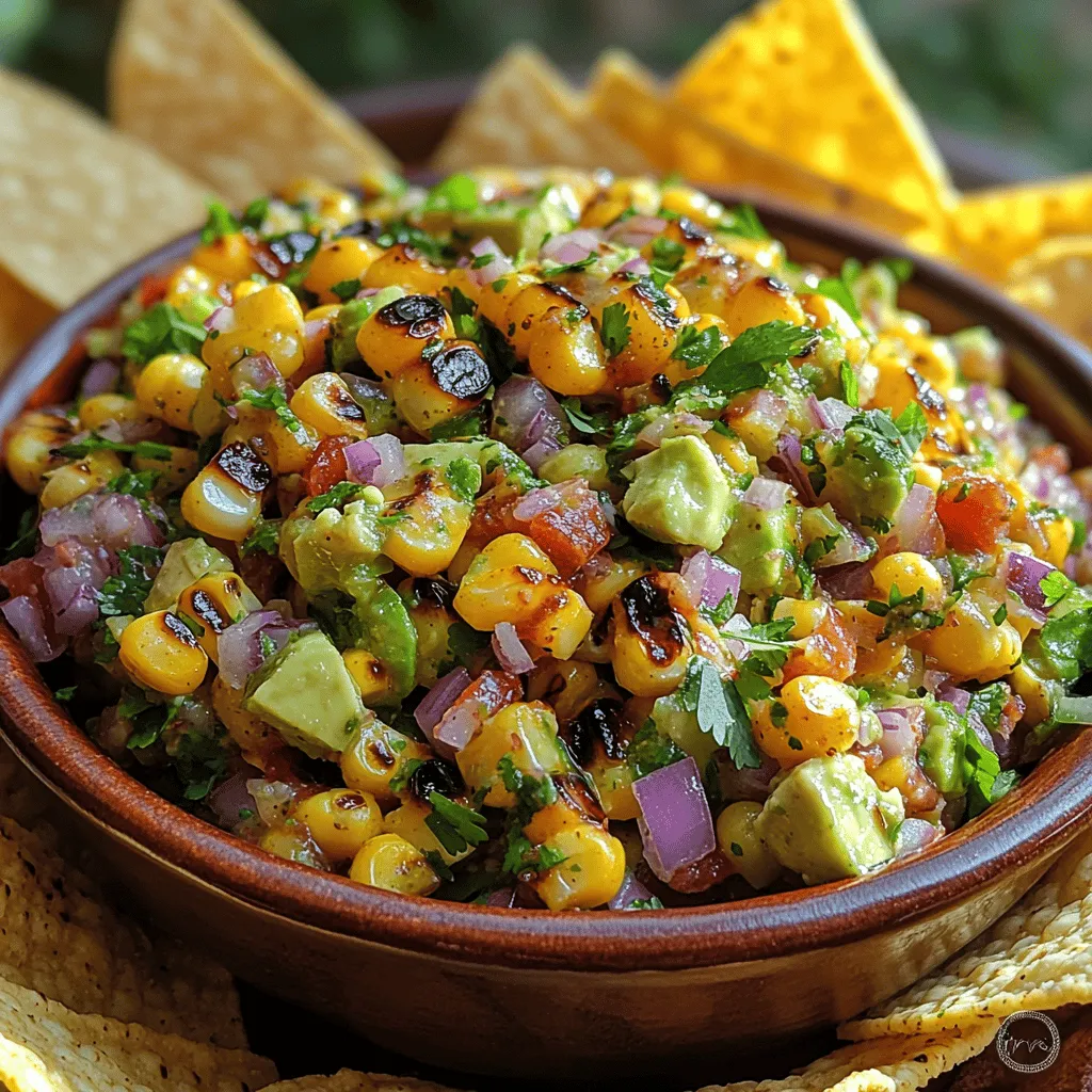 Welcome to the vibrant world of Grilled Corn and Avocado Salsa, a dish that perfectly encapsulates the essence of summer with its bright colors and refreshing flavors. This salsa celebrates the sweetness of fresh corn, which, when grilled, develops a smoky, caramelized character that elevates the dish to new heights. Paired with the creamy richness of ripe avocados, this salsa is not just a side dish; it’s an experience that can enhance a variety of meals, from grilled meats to crispy tortilla chips.