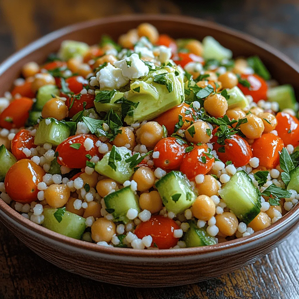 As the warm sun beckons outdoor gatherings and leisurely meals, there's nothing quite as refreshing and appetizing as a Chilled Chickpea Couscous Delight. This vibrant dish, with its colorful medley of vegetables and wholesome ingredients, embodies the spirit of summer. Bursting with flavor and packed with nutrition, it serves as an ideal companion for picnics, barbecues, or simply as a light yet satisfying meal on a hot day.