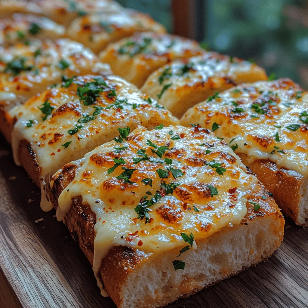 Cheesy garlic bread is a beloved staple that graces tables across the world, from cozy family dinners to bustling restaurant menus. Its universal appeal lies in its warm, buttery texture harmoniously combined with the rich, savory flavors of garlic and cheese. This isn't just a side dish; it’s a comforting experience that elevates any meal. The aroma of baking garlic bread wafting through your kitchen can transform an ordinary evening into a delightful culinary event.