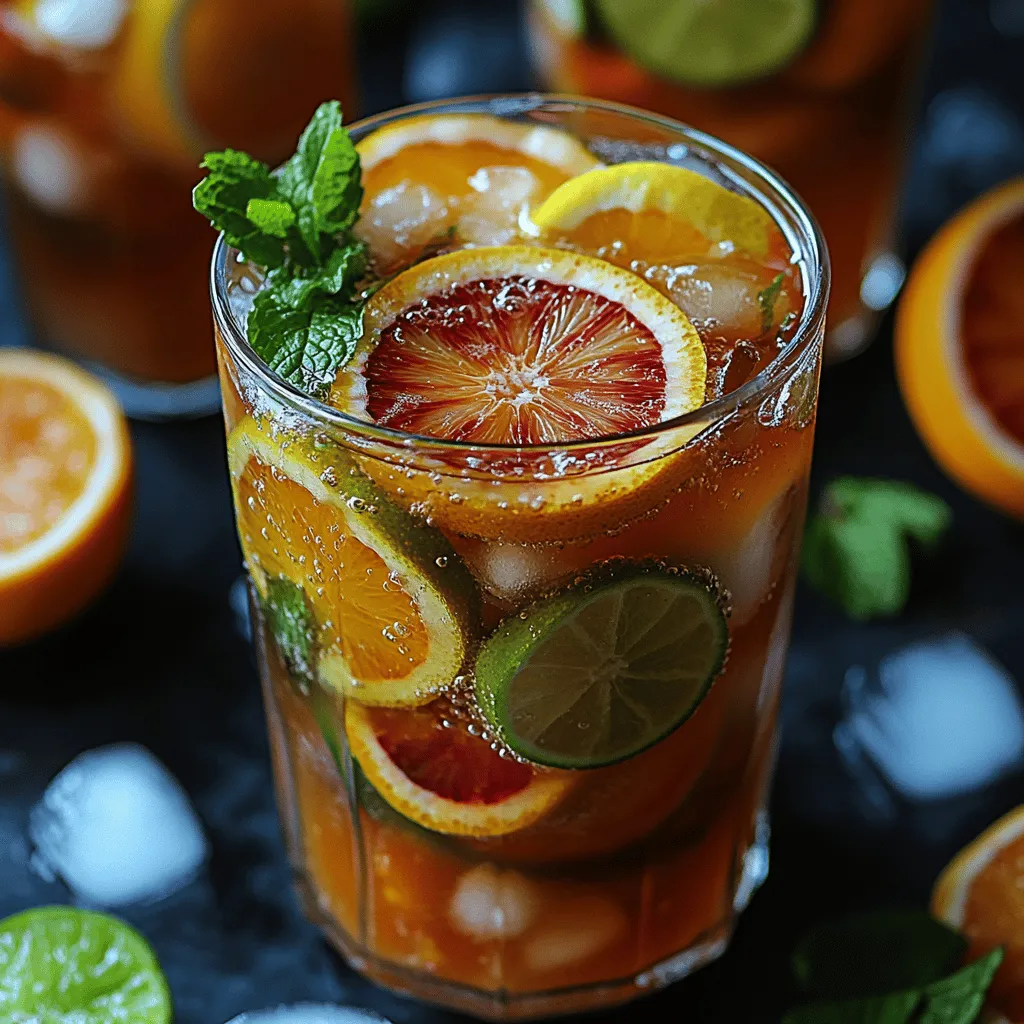 Creating the perfect Sparkling Citrus Punch begins with selecting the right ingredients. Here’s a closer look at the key components that will make your punch shine: