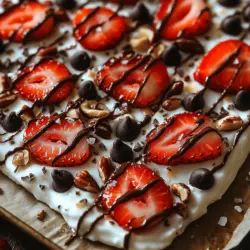 In recent years, the demand for healthier snack options has skyrocketed, leading to an exciting surge in yogurt-based desserts that combine nutrition with indulgence. Among the array of healthy treats available, Chocolate Strawberry Greek Yogurt Bark stands out as an irresistible yet guilt-free choice. This delightful snack not only caters to your sweet tooth but also packs a nutritional punch, making it perfect for a midday pick-me-up or a satisfying dessert after dinner.