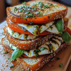 Delve into the vibrant flavors of summer with our Heavenly Tomato Basil Delight Sandwiches. Perfectly combining the freshness of heirloom tomatoes, aromatic basil, and creamy mozzarella, this sandwich is a celebration of simple yet exquisite ingredients. Each bite offers a burst of flavor that transports you to sun-drenched gardens and bustling farmers' markets. Whether you’re enjoying a leisurely lunch or hosting a summer gathering, this recipe is bound to impress. In this article, we will explore the ingredients, the step-by-step process to create these delightful sandwiches, and the culinary significance of each component.