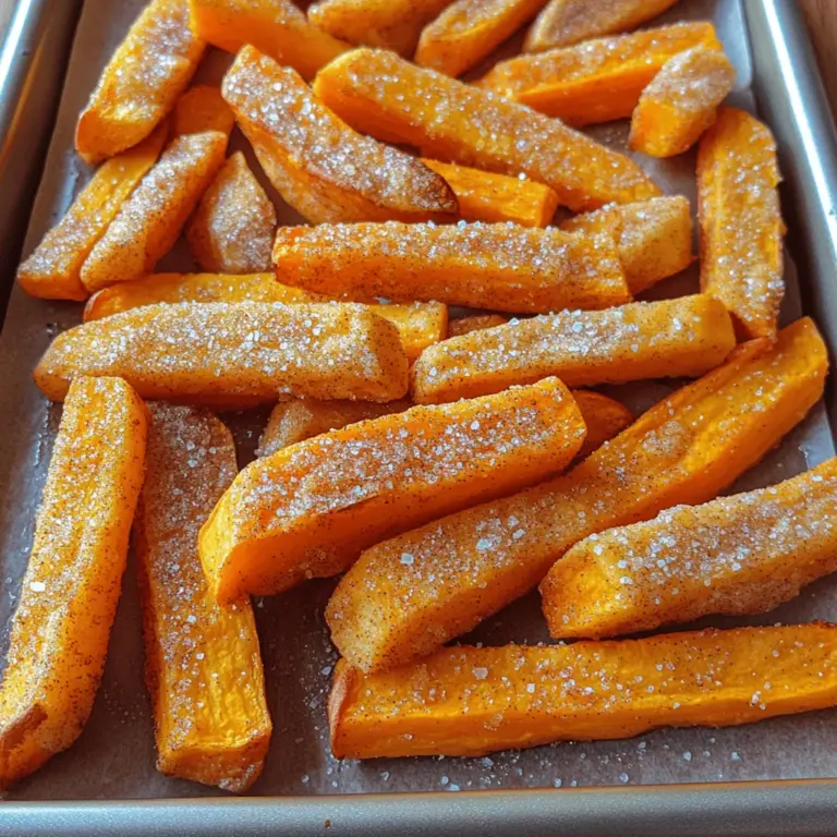 Welcome to the delightful world of sweet potato fries! These vibrant, naturally sweet, and crispy snacks have taken the culinary scene by storm. They serve not only as a delectable side dish but also as a versatile appetizer or a satisfying snack on their own. What makes sweet potato fries truly special is their ability to adapt to various flavors and seasonings, and in this recipe, we’re adding a unique twist that elevates them to new heights: cinnamon sugar.