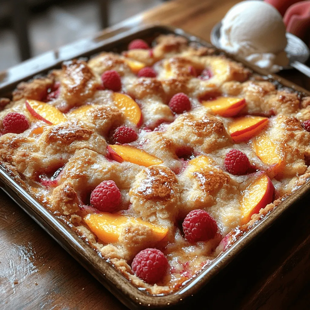When it comes to dessert, few options can rival the warm, comforting allure of a cobbler. This beloved treat has a special place in the hearts of many, evoking memories of family gatherings, summer picnics, and cozy nights at home. With its tender fruit base topped by a deliciously simple pastry, cobblers are not only delightful to behold but also a joy to eat. The versatility of cobblers allows them to be enjoyed in various forms, from traditional fruit combinations to innovative flavor fusions. One such delightful fusion is the Peachy Raspberry Bliss Cobbler, which marries the sweetness of fresh peaches with the tartness of ripe raspberries for a dessert that is both vibrant and satisfying.