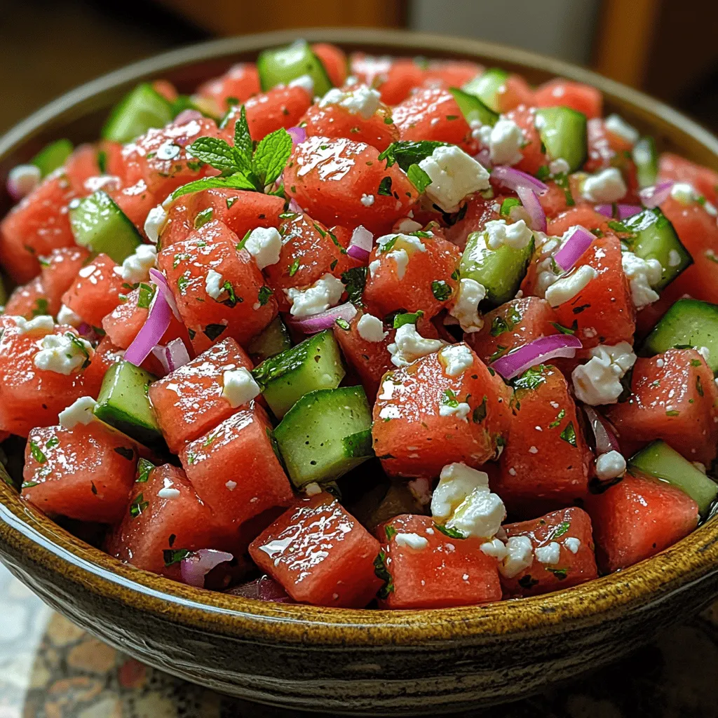 As the warm summer days beckon, the desire for light, refreshing meals becomes paramount. One dish that perfectly encapsulates the essence of summer is the Watermelon Feta Delight. This vibrant salad harmoniously combines the juicy sweetness of ripe watermelon with the creamy, salty notes of feta cheese, creating a flavor profile that is both refreshing and satisfying. Not only is this salad a feast for the eyes with its stunning colors, but it also brings a wealth of nutritional benefits, making it an ideal choice for health-conscious diners.