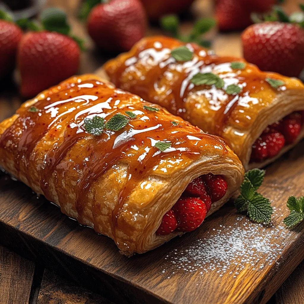 Indulging in a freshly baked pastry is a simple joy that transcends culinary skill levels, and the Sweet Strawberry Bliss Danish pastry is a quintessential treat that embodies this sentiment. This delightful combination of flaky pastry enveloping a luscious strawberry filling is not only a feast for the taste buds but also a visual delight. Inspired by classic European baking traditions, this recipe marries the light, airy texture of Danish pastry with the sweet, vibrant flavor of strawberries, making it a must-try for both casual bakers and seasoned culinary enthusiasts.