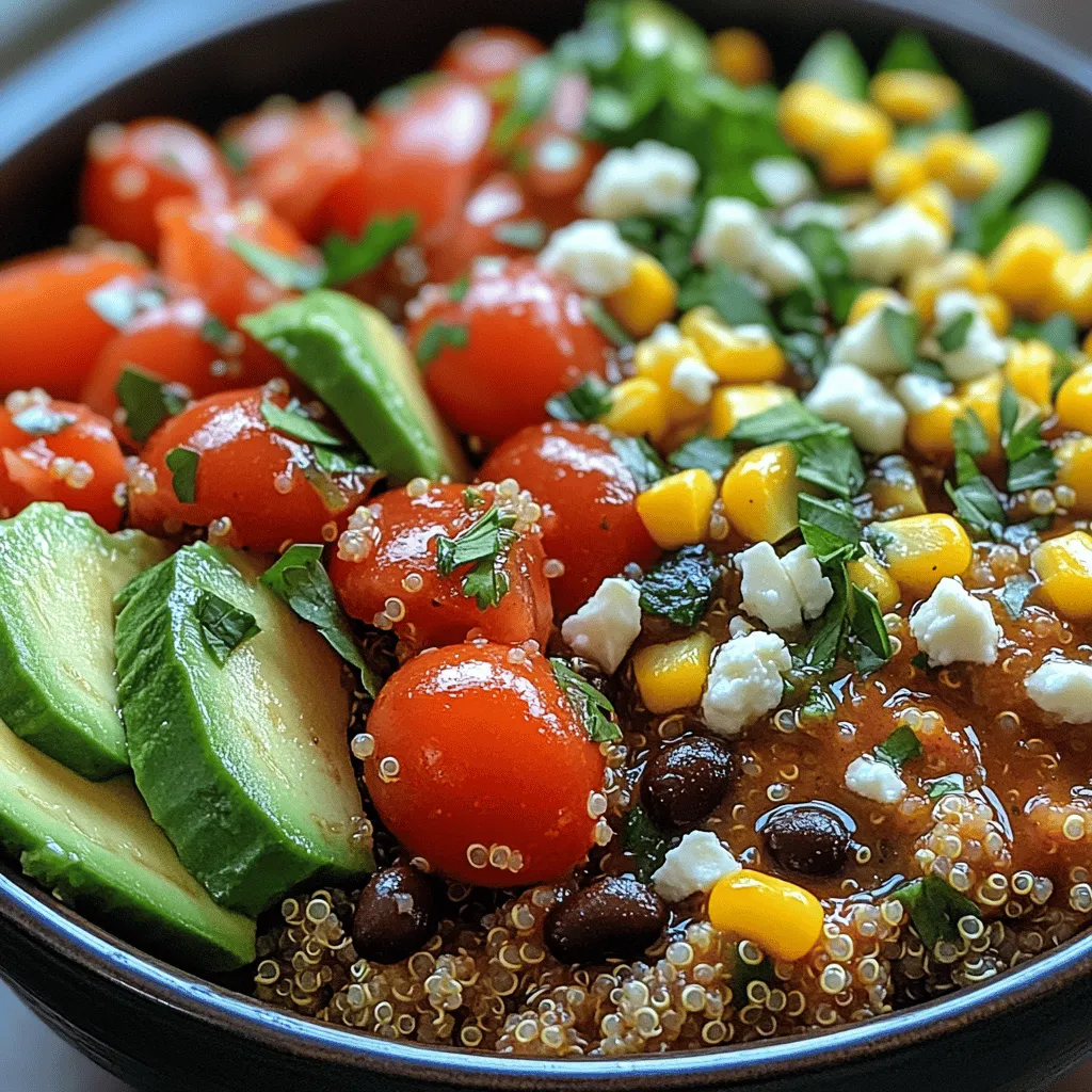 In recent years, quinoa has garnered attention as a superfood, becoming a staple in health-conscious kitchens around the globe. This tiny grain, often mistaken for a cereal, is not only versatile but also packs a powerful nutritional punch. Rich in protein, fiber, and essential amino acids, quinoa serves as an excellent base for a variety of dishes, making it a perfect choice for those looking to incorporate healthier options into their diets. With a growing emphasis on fresh vegetables and colorful meals, the Vibrant Quinoa Veggie Bowls emerge as an ideal dish that brings together the best of both worlds: nutrient-dense grains and a rainbow of vegetables.