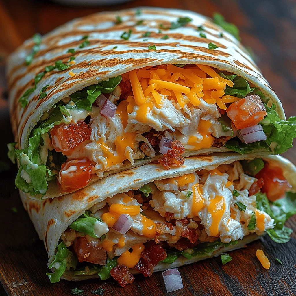 Wraps have become a staple in the world of quick meals, offering a delightful blend of flavors and a satisfying way to incorporate various ingredients into a single dish. Their popularity stems from their versatility, making them an ideal choice for anyone looking for a convenient meal that doesn’t compromise on taste or nutrition. Among the wide array of wrap recipes available, the Crispy Chicken Bacon Ranch Wrap stands out as a perfect marriage of flavors and textures. This wrap brings together succulent chicken, crispy bacon, and the creamy zing of ranch dressing, all enveloped in a soft tortilla.