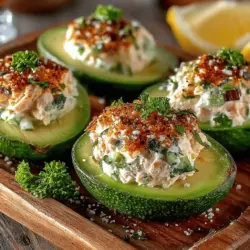When it comes to packing your tuna salad into the avocado halves, technique is key to ensuring a beautiful presentation and a satisfying bite. Here are some effective methods to achieve the perfect stuffing: