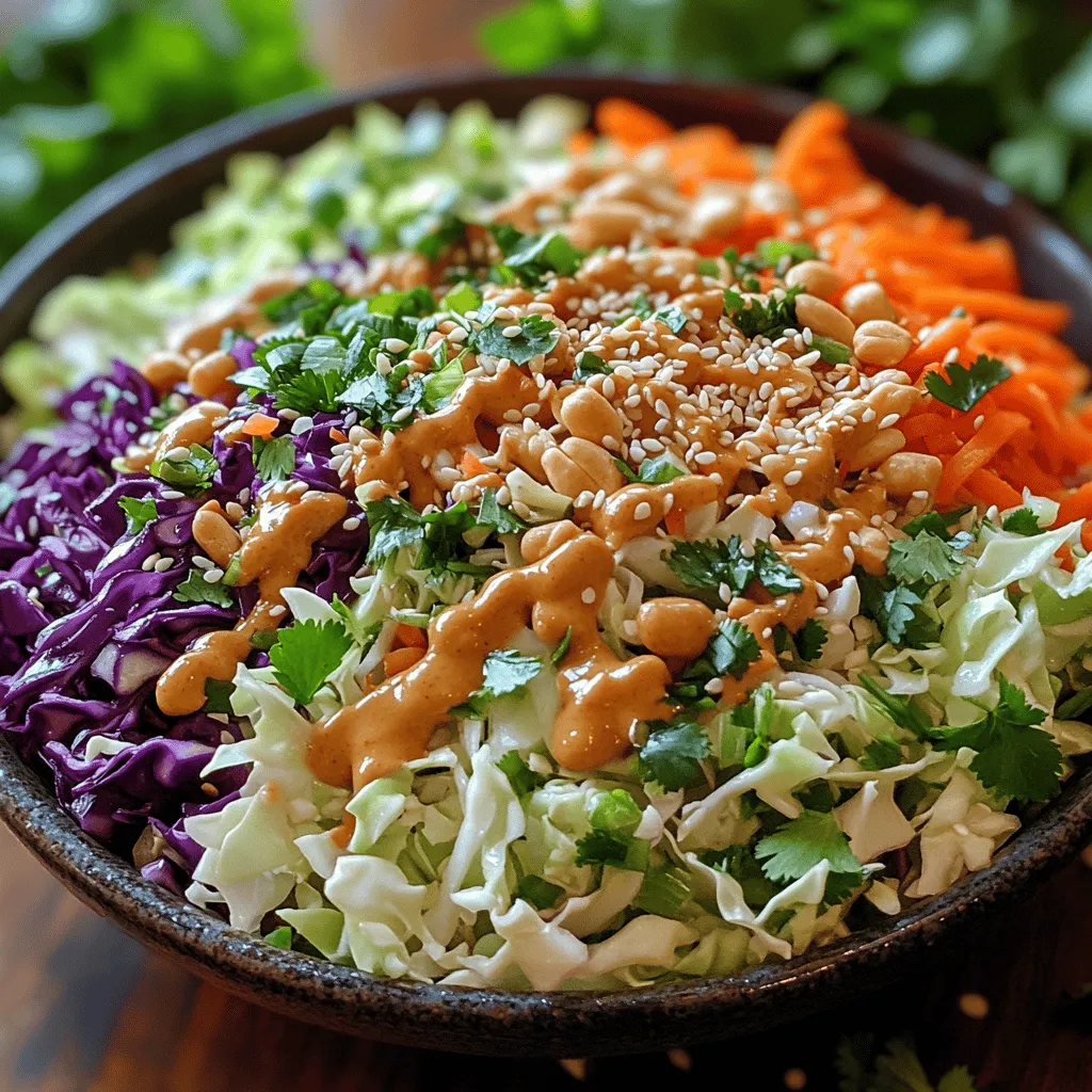 To craft the perfect Crunchy Cabbage Peanut Slaw, it’s essential to understand the ingredients that come together to create this delightful dish. Each component plays a vital role in enhancing the flavor, texture, and nutritional value of the slaw.