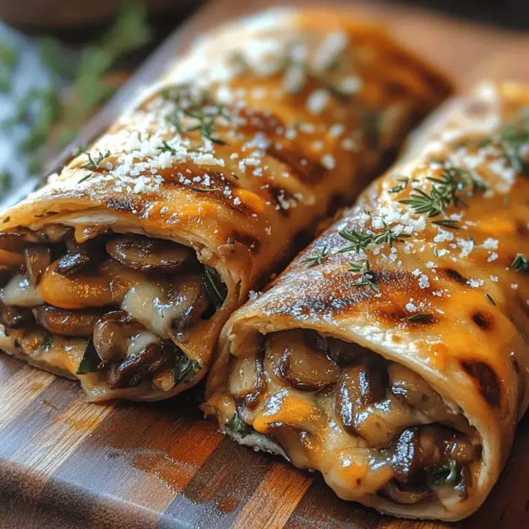 Wraps have surged in popularity over the years, becoming a go-to meal option for many due to their versatility and convenience. Whether enjoyed for lunch, dinner, or even as a snack, wraps can cater to a variety of tastes and dietary preferences. They are easily customizable, allowing home cooks to get creative with fillings, sauces, and toppings. Among the myriad of wrap recipes, Crispy Mushroom Melt Wraps stand out as a delightful choice, offering a perfect balance of flavors and textures that are sure to satisfy any palate.