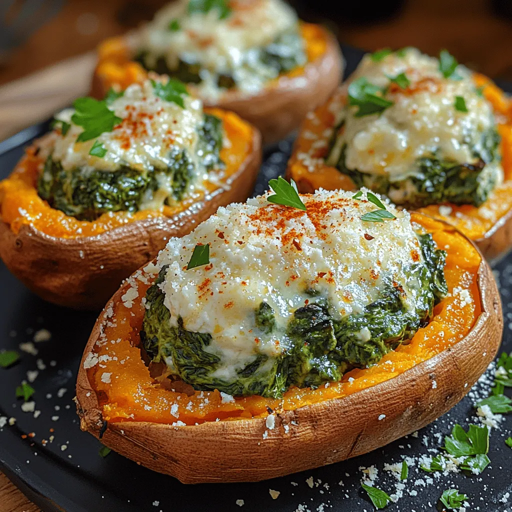 In the realm of modern cooking, stuffed sweet potatoes have emerged as a versatile and nutritious meal option that appeals to a wide array of palates. Whether you are a health-conscious eater seeking nutrient-dense foods or a comfort food enthusiast looking for a satisfying dish, creamy spinach stuffed sweet potatoes fit the bill perfectly. This recipe combines the natural sweetness of baked sweet potatoes with a rich and creamy spinach filling, creating a delightful contrast of flavors and textures that is sure to impress.