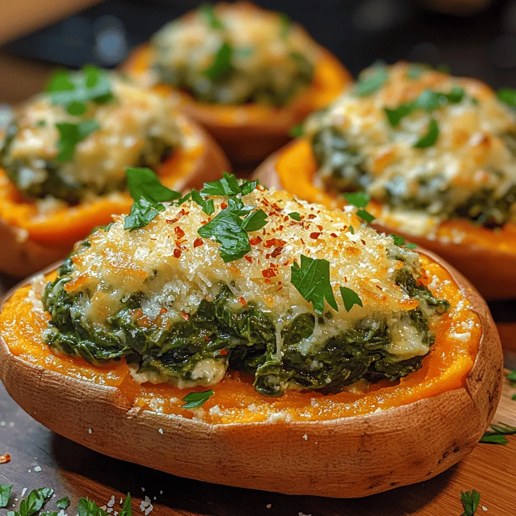 In the realm of modern cooking, stuffed sweet potatoes have emerged as a versatile and nutritious meal option that appeals to a wide array of palates. Whether you are a health-conscious eater seeking nutrient-dense foods or a comfort food enthusiast looking for a satisfying dish, creamy spinach stuffed sweet potatoes fit the bill perfectly. This recipe combines the natural sweetness of baked sweet potatoes with a rich and creamy spinach filling, creating a delightful contrast of flavors and textures that is sure to impress.