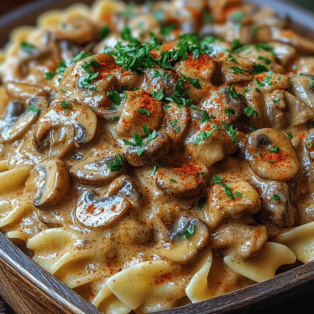 To truly appreciate Savory Creamy Mushroom Stroganoff, it's essential to delve into its origins. The dish traces its roots back to Russia, specifically tied to the Stroganov family in the 19th century. Traditionally, beef stroganoff was made with tender strips of beef cooked in a creamy sauce, often accompanied by mushrooms and served over noodles or rice. Over time, the dish gained popularity beyond Russia, and various adaptations have emerged, reflecting local tastes and ingredient availability.