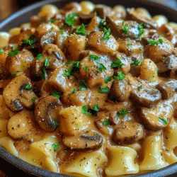 To truly appreciate Savory Creamy Mushroom Stroganoff, it's essential to delve into its origins. The dish traces its roots back to Russia, specifically tied to the Stroganov family in the 19th century. Traditionally, beef stroganoff was made with tender strips of beef cooked in a creamy sauce, often accompanied by mushrooms and served over noodles or rice. Over time, the dish gained popularity beyond Russia, and various adaptations have emerged, reflecting local tastes and ingredient availability.