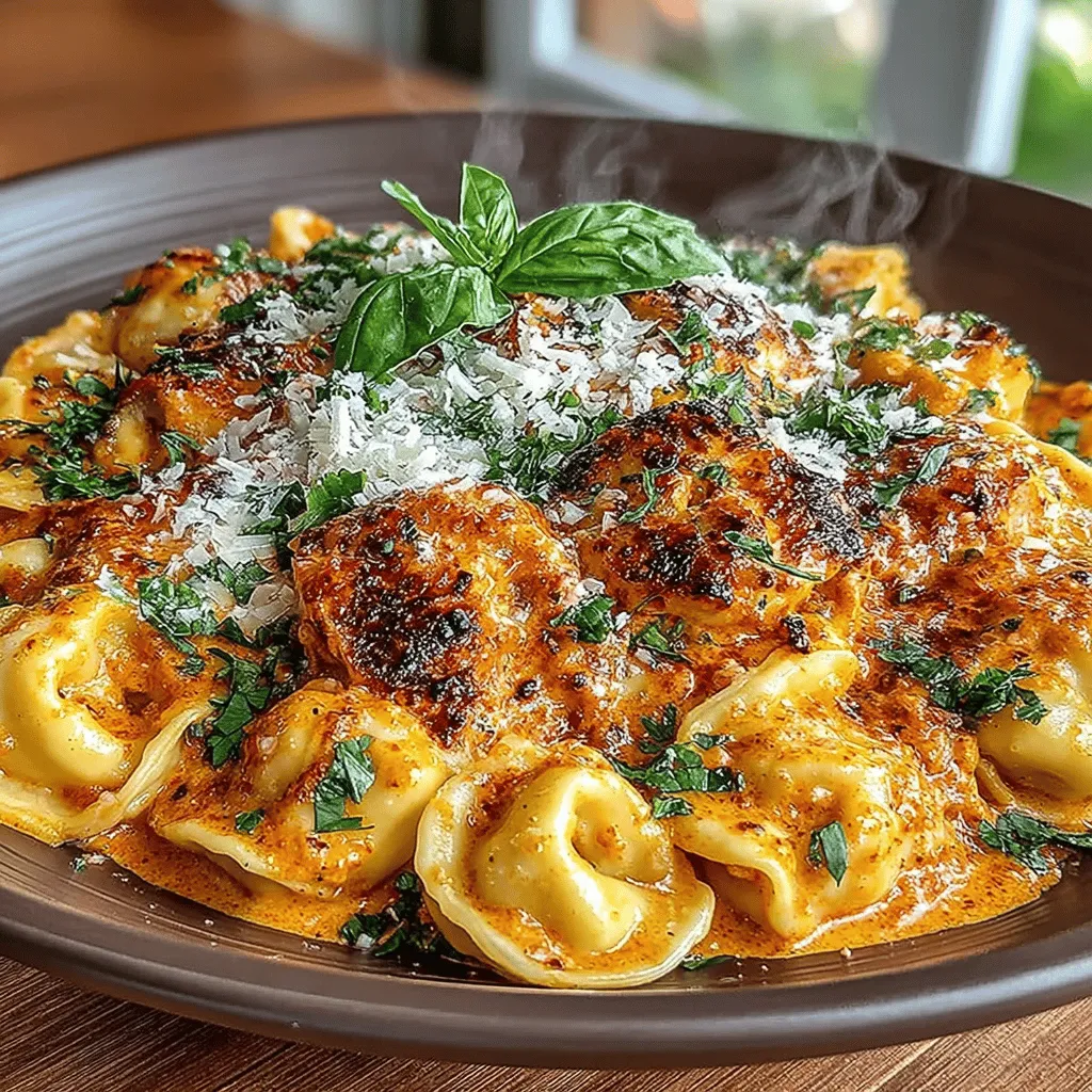 Creamy Roasted Red Pepper Tortellini is a delightful dish that brings a burst of flavor and comfort to your dining table. This recipe combines the rich, velvety texture of a creamy sauce with the sweet, smoky essence of roasted red peppers, creating an irresistible meal that caters to both the eye and the palate. The combination of cheese-filled tortellini and a luscious sauce not only satisfies the taste buds but also provides a feast for the senses.