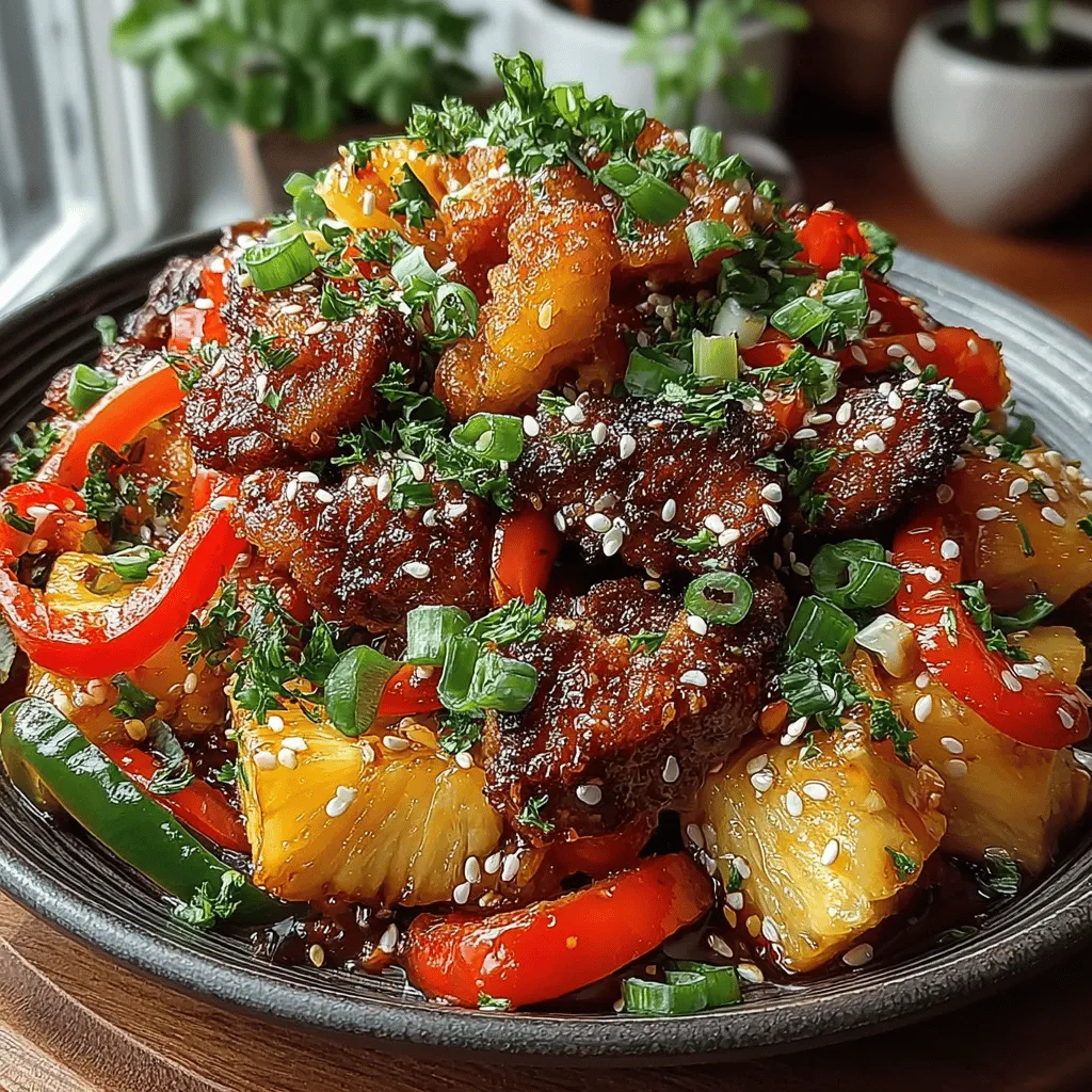 Sweet and spicy dishes have an undeniable appeal, captivating the taste buds and warming the soul. One such dish that beautifully encapsulates this delightful combination is the Sweet & Spicy Pineapple Chicken Stir Fry. This vibrant meal offers a harmonious blend of succulent chicken, juicy pineapple, and an array of colorful vegetables, all brought together with a tantalizing sauce that balances sweetness with a hint of heat.