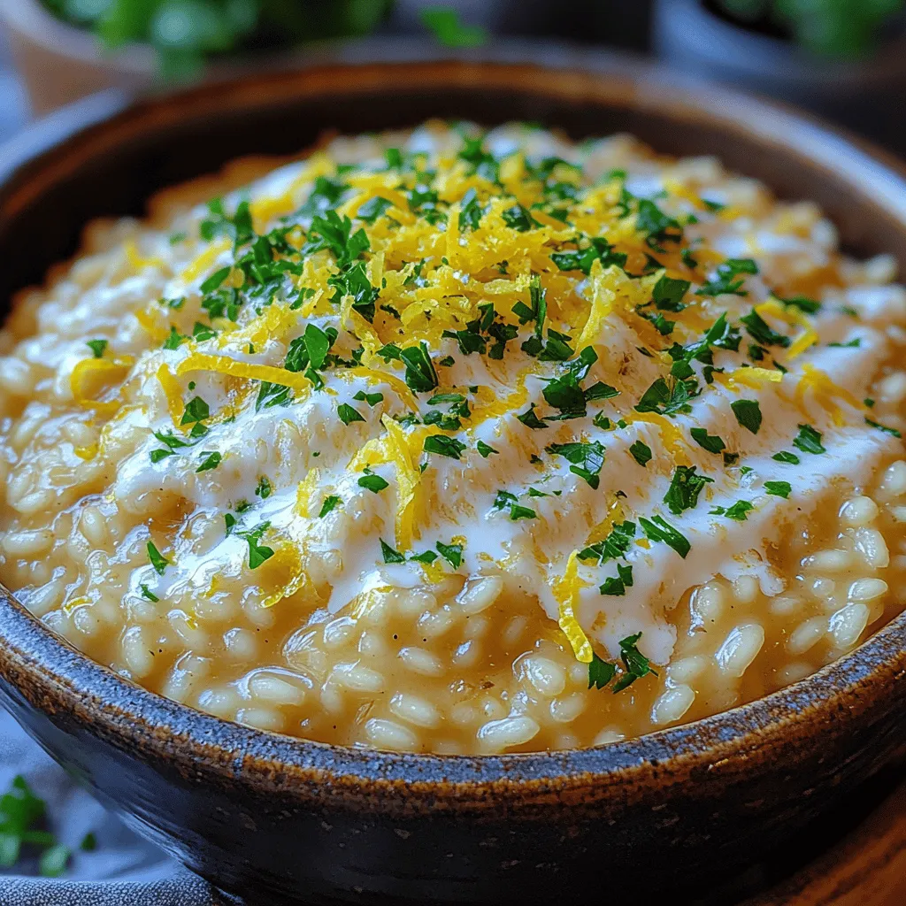 Creating the perfect Zesty Creamy Lemon Garlic Risotto is a rewarding experience that combines technique and flavor. Follow these detailed steps to ensure your risotto turns out creamy and bursting with citrusy goodness.