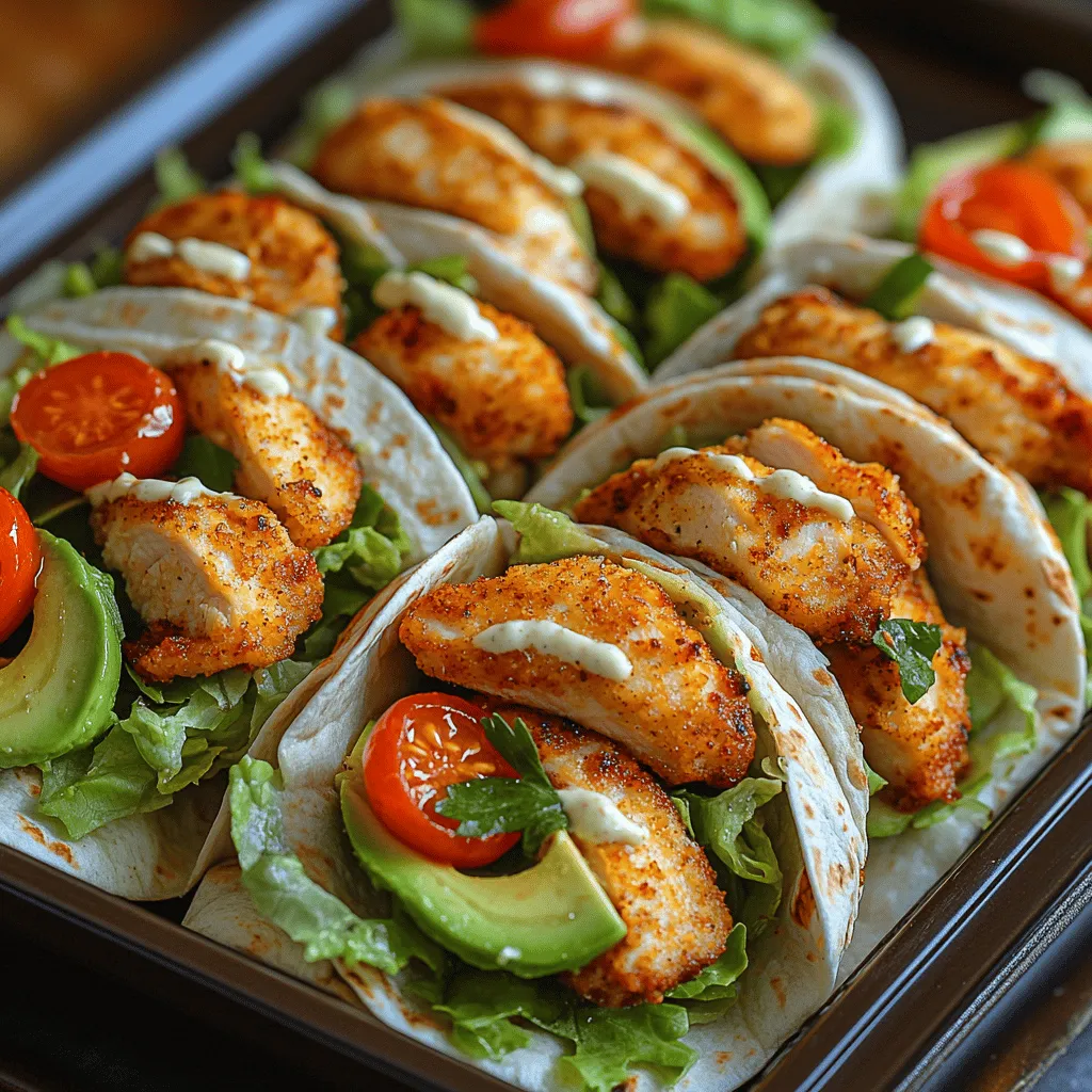 Assembling the perfect Crispy Chicken Avocado Wrap is an art that balances flavor, texture, and freshness. Start by laying your tortilla flat on a clean surface. The tortilla serves as the foundation for all the delightful ingredients you’ll be adding.