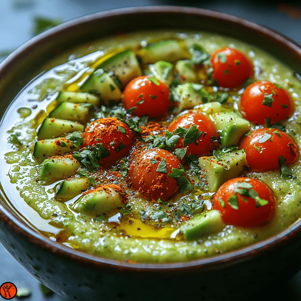 As summer approaches, the craving for light, refreshing meals often takes center stage. One dish that perfectly embodies this seasonal desire is gazpacho—a traditional cold soup that originated in the sun-soaked landscapes of Spain. Known for its vibrant flavors and chilled, invigorating nature, gazpacho is a staple during the warm months, providing a nutritious way to enjoy a variety of fresh vegetables. However, while classic gazpacho holds a special place in culinary traditions, our recipe takes a modern twist by incorporating creamy avocado and crisp cucumber, creating a unique take on this beloved dish.