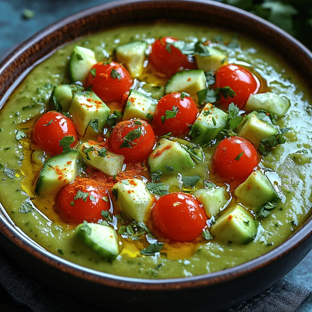 As summer approaches, the craving for light, refreshing meals often takes center stage. One dish that perfectly embodies this seasonal desire is gazpacho—a traditional cold soup that originated in the sun-soaked landscapes of Spain. Known for its vibrant flavors and chilled, invigorating nature, gazpacho is a staple during the warm months, providing a nutritious way to enjoy a variety of fresh vegetables. However, while classic gazpacho holds a special place in culinary traditions, our recipe takes a modern twist by incorporating creamy avocado and crisp cucumber, creating a unique take on this beloved dish.