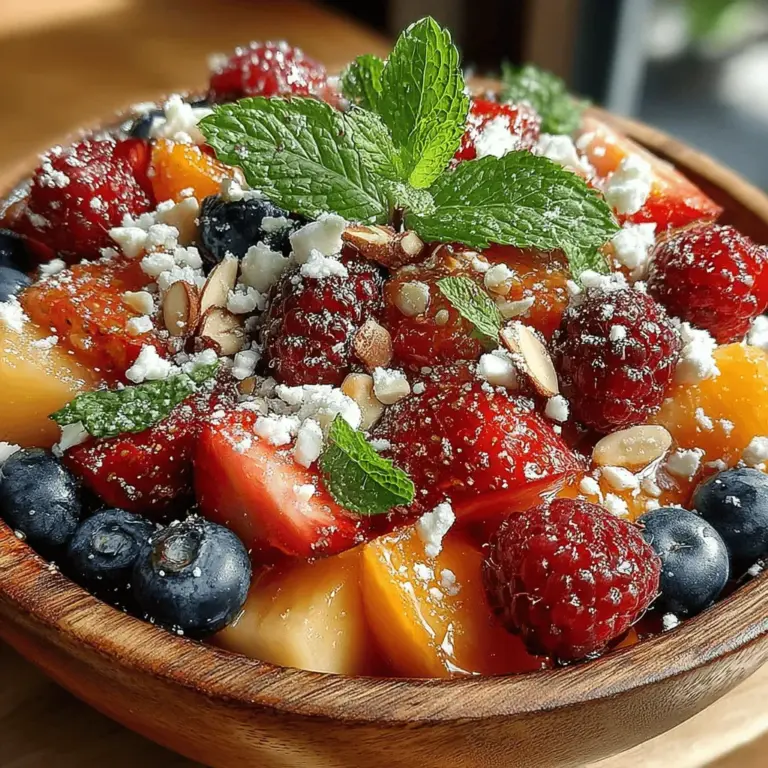 As summer approaches and the sun shines brighter, there’s nothing quite like a vibrant, fresh salad to celebrate the season. Enter the Peach Berry Bliss Salad—a delightful combination of ripe peaches and a medley of berries that not only tantalizes the taste buds but also offers a refreshing burst of flavor. This salad is perfect for picnics, barbecues, or as a light lunch option when the heat of the day calls for something cool and satisfying.