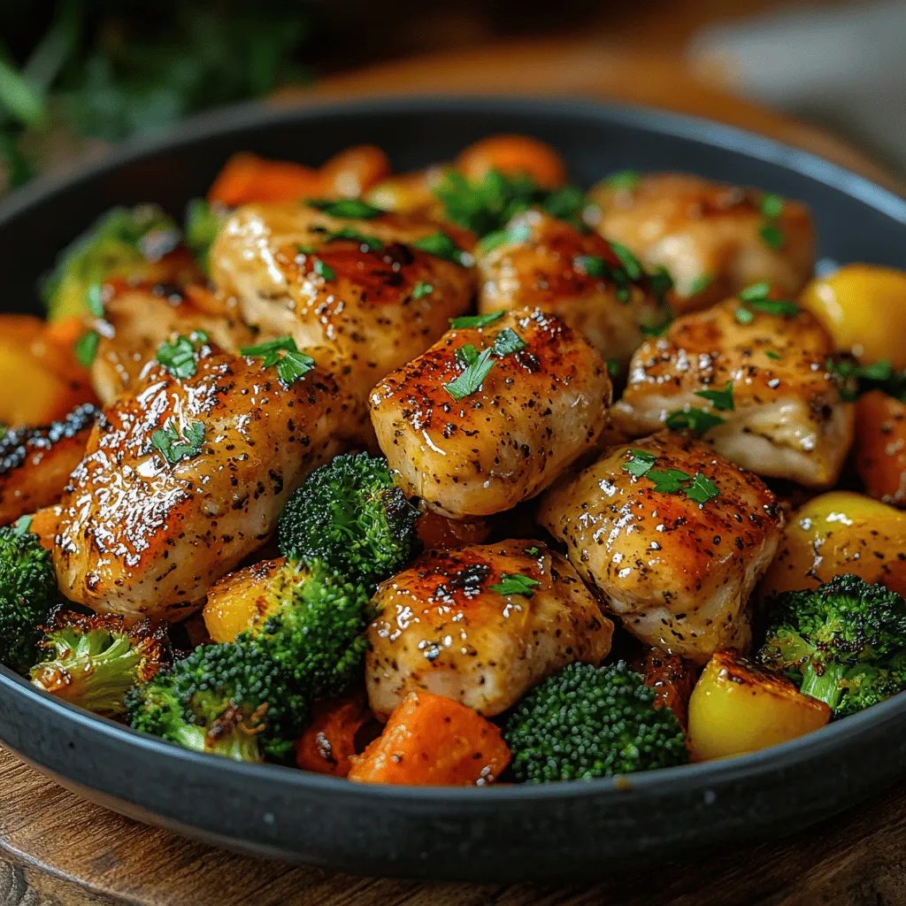 In today's fast-paced world, finding a meal that is both healthy and quick to prepare can be a challenge. Enter the Honey Dijon Bliss Chicken & Roasted Veggies—a dish that not only satisfies your taste buds but also aligns with a wholesome lifestyle. This recipe combines the rich flavors of honey and Dijon mustard with tender chicken and a colorful array of roasted vegetables, creating a meal that's as visually appealing as it is delicious. Whether you're a busy professional or a parent juggling multiple responsibilities, this recipe is designed to deliver a nutritious and delightful dining experience with minimal fuss.