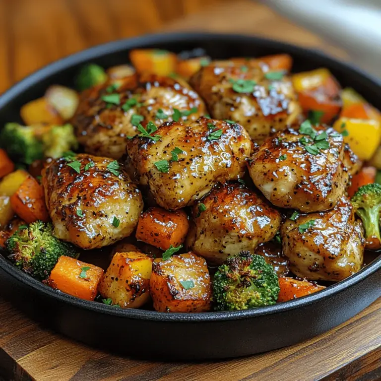 In today's fast-paced world, finding a meal that is both healthy and quick to prepare can be a challenge. Enter the Honey Dijon Bliss Chicken & Roasted Veggies—a dish that not only satisfies your taste buds but also aligns with a wholesome lifestyle. This recipe combines the rich flavors of honey and Dijon mustard with tender chicken and a colorful array of roasted vegetables, creating a meal that's as visually appealing as it is delicious. Whether you're a busy professional or a parent juggling multiple responsibilities, this recipe is designed to deliver a nutritious and delightful dining experience with minimal fuss.