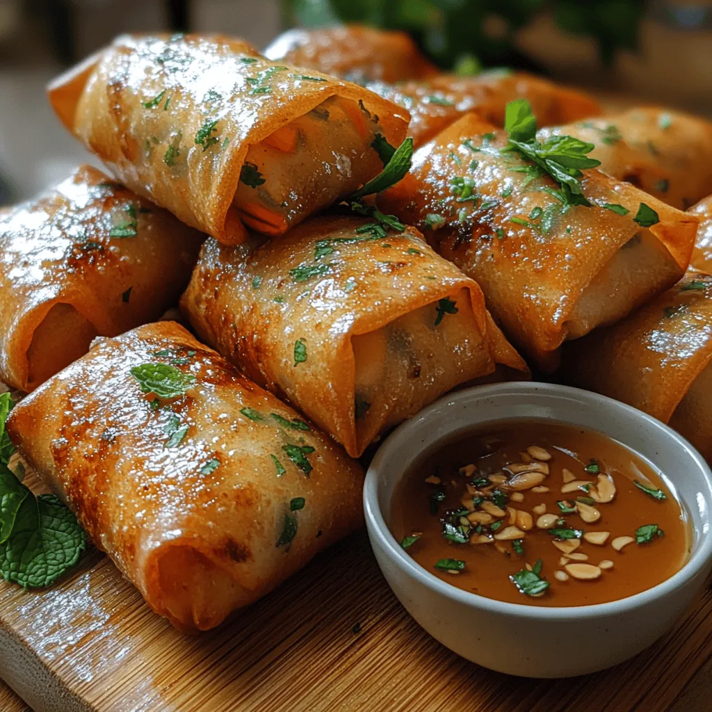 Vietnamese spring rolls, known as 