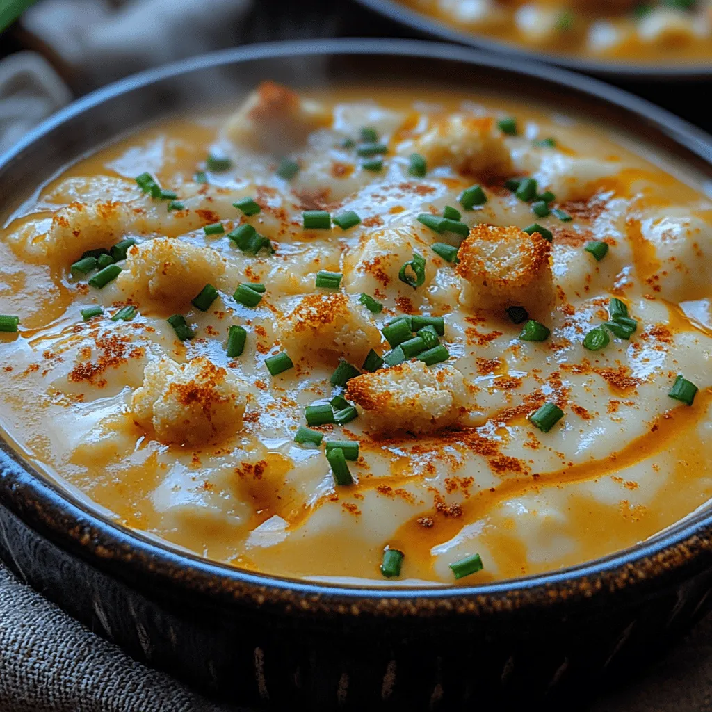 In the realm of comforting dishes, few can rival the creamy, cheesy goodness of a well-crafted soup. Cheesy Cauliflower Bliss Soup stands out not only for its rich flavor but also for its wholesome ingredients that make it a perfect choice for any meal. This delightful dish is a celebration of cauliflower, a vegetable often overlooked but bursting with nutritional benefits. For those who crave the indulgence of cheese while also seeking a healthier option, this soup is an ideal compromise.