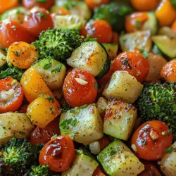 In the realm of culinary delights, vegetables are often relegated to the sidelines, overshadowed by more elaborate dishes that demand attention. Yet, the Zesty Lemon Garlic Roasted Veggie Medley is set to redefine that narrative. This recipe transforms ordinary vegetables into a vibrant, flavor-packed dish that not only tantalizes the taste buds but also showcases the beauty and versatility of fresh produce. With its zesty lemon notes and aromatic garlic infusion, this medley is perfect for any occasion—be it a simple family dinner, an impressive side at a festive gathering, or a colorful component in your weekly meal prep.