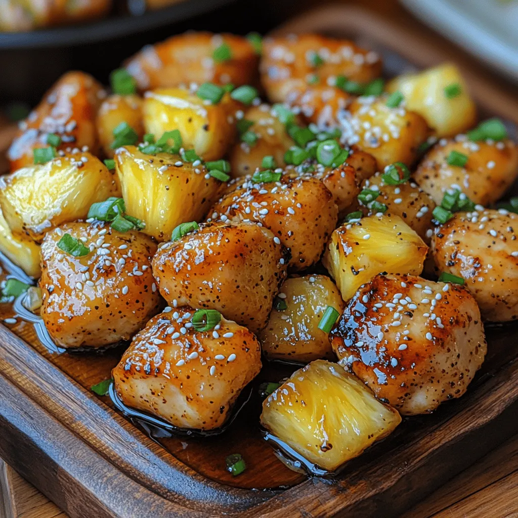 Sweet Pineapple Chicken Bites represent a delightful culinary intersection of tropical sweetness and savory goodness, making them an exceptional choice for any dining occasion. This recipe is more than just a dish; it's an experience that captures the essence of summer with every bite. By combining tender chicken breast with succulent pineapple, this dish offers a burst of flavor that is both refreshing and satisfying. Whether you’re preparing a quick weeknight dinner or looking for an impressive appetizer to wow your guests, these chicken bites are guaranteed to become a favorite.