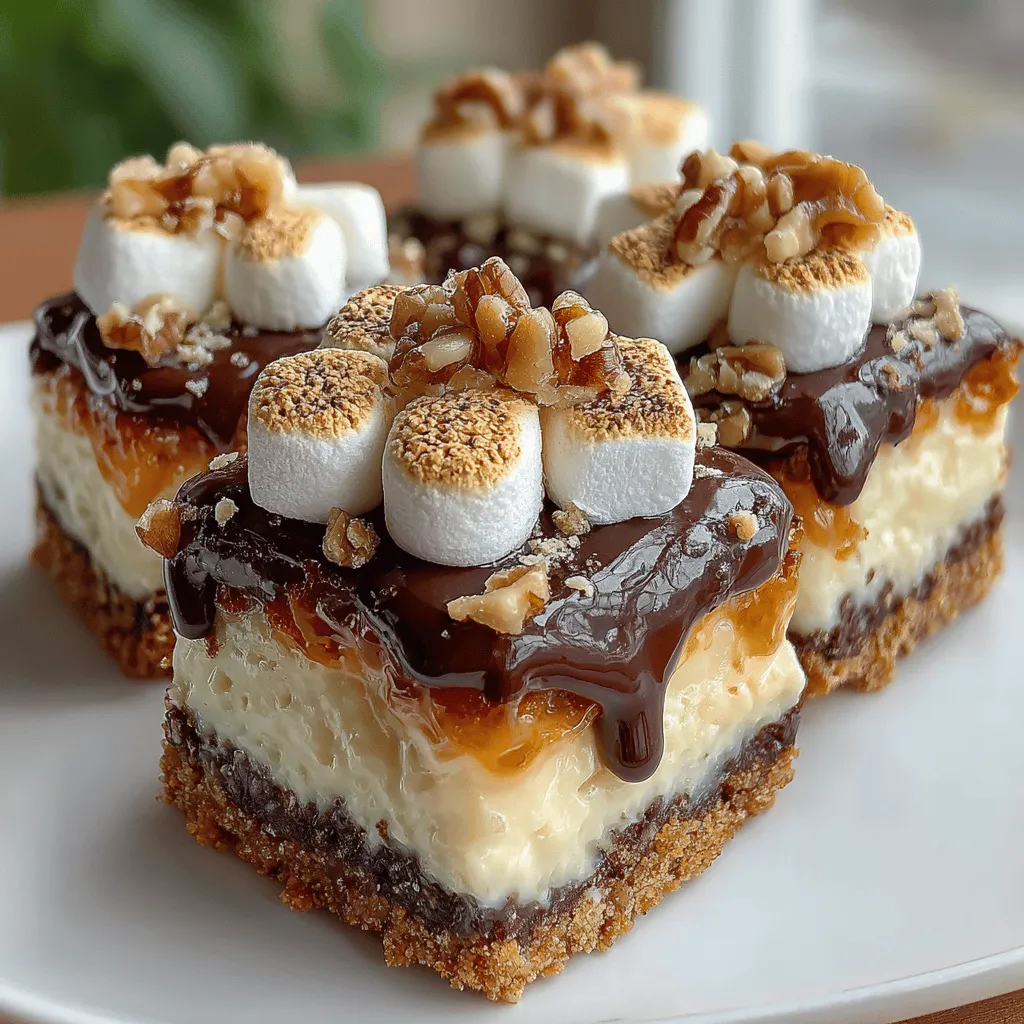 In the world of desserts, few combinations can rival the nostalgic charm of s’mores. This classic trio of graham crackers, chocolate, and marshmallows evokes memories of campfires, summer nights, and the simple joy of indulging in a sweet treat with friends and family. Whether gathered around a fire pit or enjoying a cozy evening at home, the allure of s’mores remains timeless. Now, imagine capturing that delightful experience in a rich, fudgy bar! This recipe for S’mores Fudge Bars of Delight marries the beloved flavors of s’mores with a satisfyingly gooey fudge, creating a treat that is as versatile as it is delicious. Perfect for gatherings, parties, or simply as a sweet indulgence at home, these fudge bars are guaranteed to please.