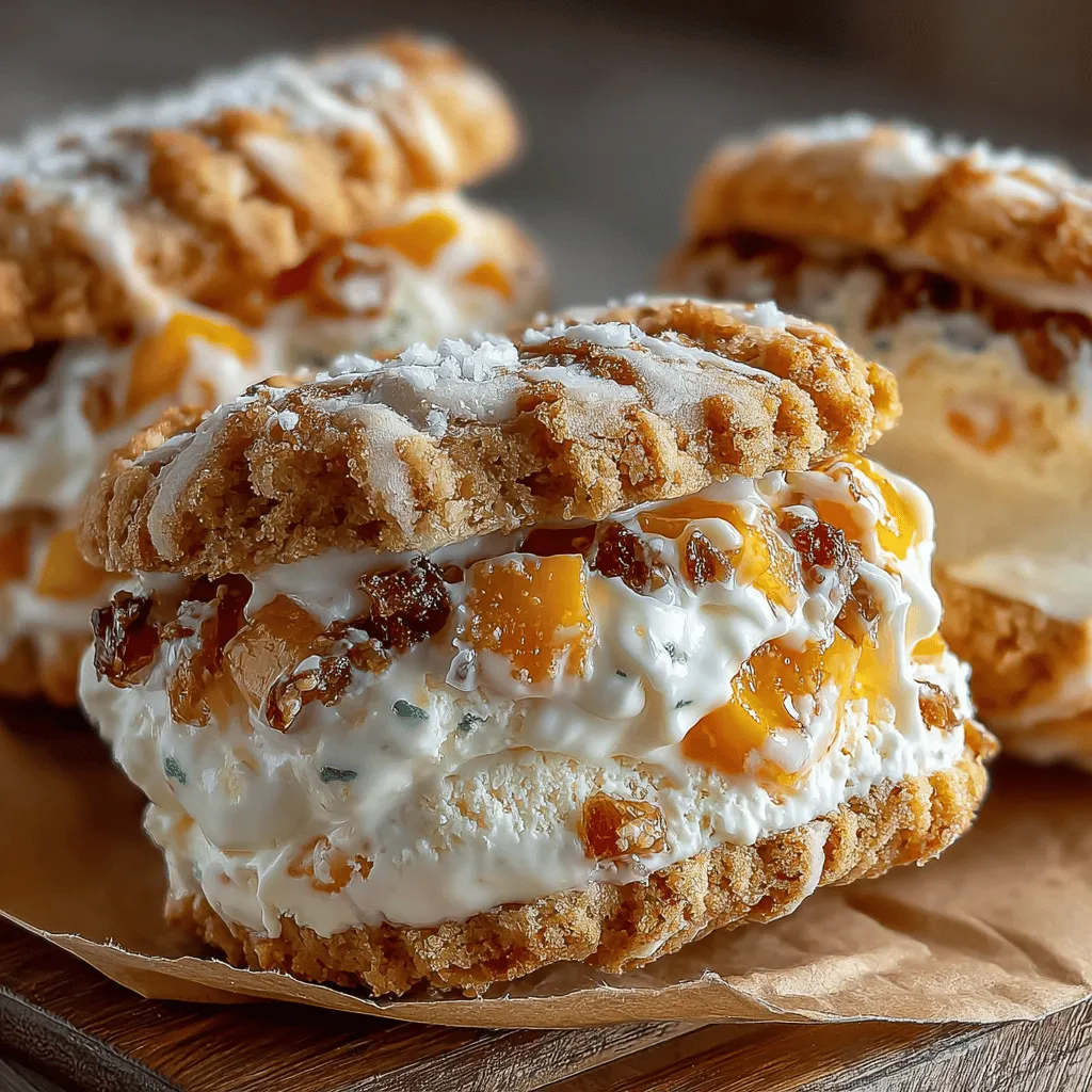 In the delightful realm of homemade desserts, few treats can evoke as much joy and nostalgia as the Peachy Dream Ice Cream Sandwiches. This recipe is not just about satisfying a sweet tooth; it’s an invitation to create cherished memories with family and friends during warm summer days or special occasions. Imagine the scene: a sunny afternoon, kids laughing, and the irresistible aroma of freshly baked cookies wafting through the air. With each bite of these ice cream sandwiches, you’re not just enjoying a dessert; you’re savoring the essence of togetherness, warmth, and the simple pleasures of life.